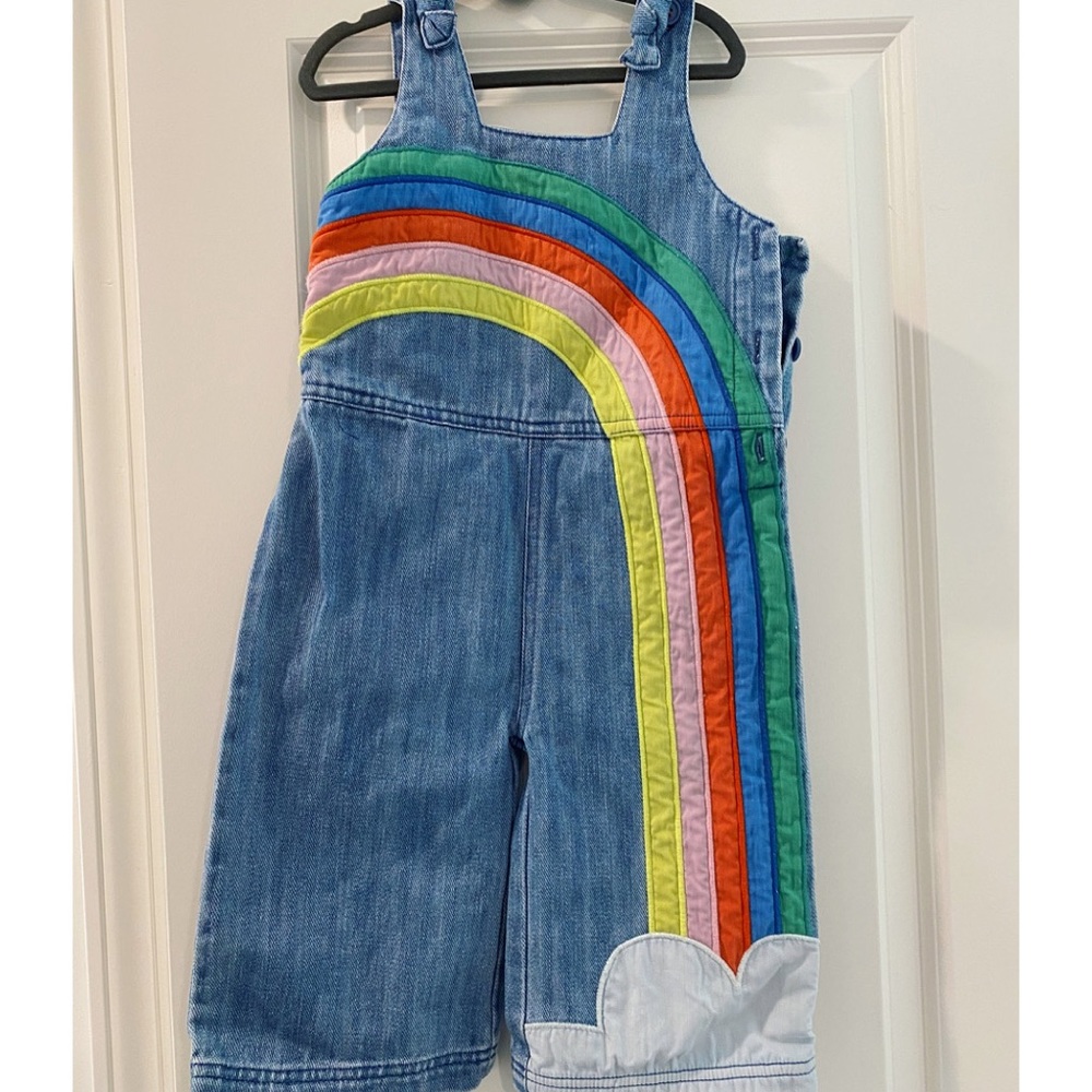 Mini Boden Toddler Rainbow Overalls
